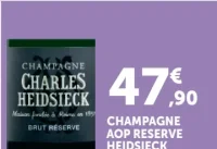 Champagne AOP Reserve Heidsieck Charles Heidsieck Brut Réserve