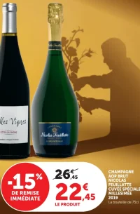 CHAMPAGNE AOP BRUT NICOLAS FEUILLATTE CUVÉE SPÉCIALE MILLESIMÉE 2019