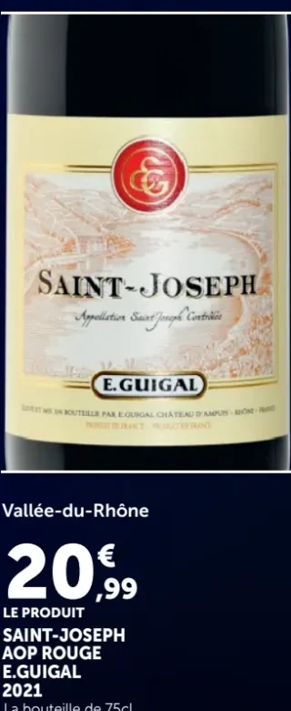 Vin rouge Saint-Joseph AOP E.Guigal
