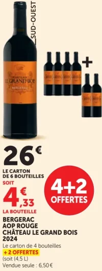 Bergerac AOP Rouge Château Le Grand Bois 2024