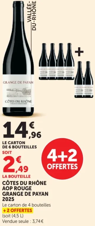 CÔTES DU RHÔNE AOP ROUGE GRANGE DE PAYAN 2025