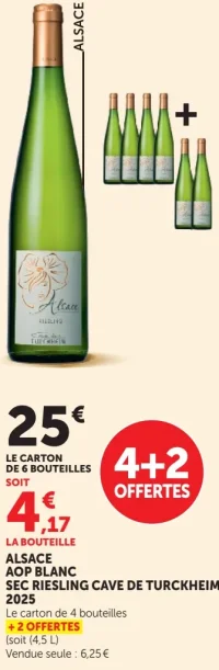 Alsace AOP Blanc Sec Riesling Cave de Turckheim 2019