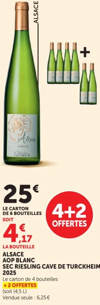 Alsace AOP Blanc Sec Riesling Cave de Turckheim 2019