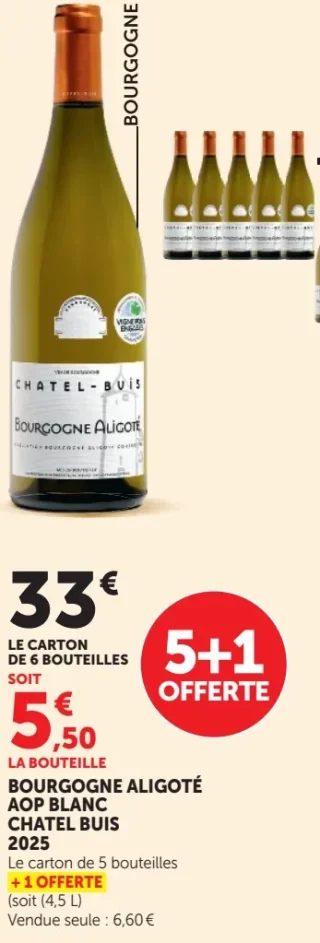Bourgogne Aligoté AOP Blanc Chatel Buis 2019