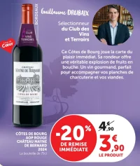 CÔTES DE BOURG AOP ROUGE CHÂTEAU MAYNE DE BERNARD 2024