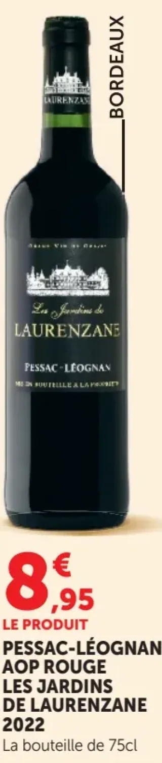 Les Jardins de Laurenzane 2022 Pessac-Léognan AOP Rouge