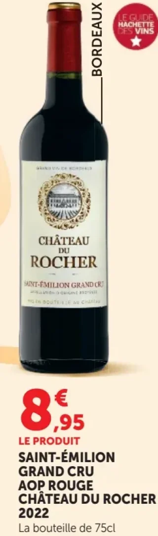 Château du Rocher 2022 Saint-Émilion Grand Cru AOP Rouge