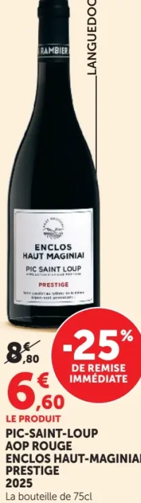 Pic-Saint-Loup AOP Rouge Enclos Haut-Maginiai Prestige 2025