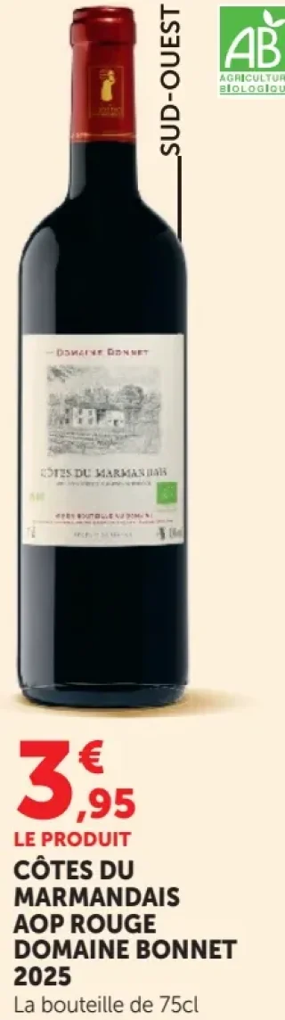 Côtes du Marmandais AOP Rouge Domaine Bonnet 2025