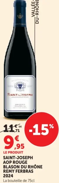 Saint-Joseph AOP Rouge Blason du Rhône Remy Ferbras 2024