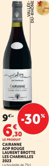 Cairanne AOP Rouge Laurent Brotte Les Charmilles 2023