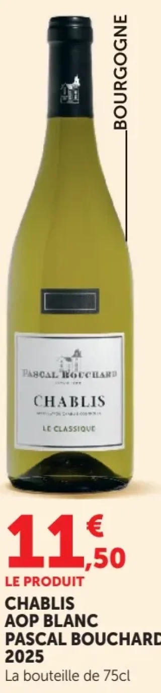 PASCAL BOUCHARD 2025 CHABLIS AOP BLANC