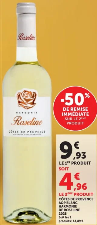 Côtes de Provence AOP Blanc Harmonie de Roseline