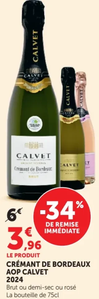 Crémant de Bordeaux AOP Calvet 2024
