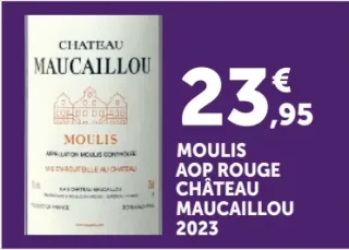 Moulis AOP Rouge Château Maucaillou 2023
