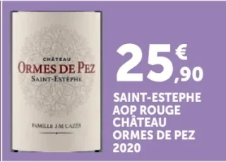 Saint-Estèphe AOP Rouge Château Ormes de Pez 2020