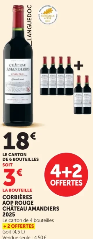 Corbières AOP Rouge Château Amandiers 2025