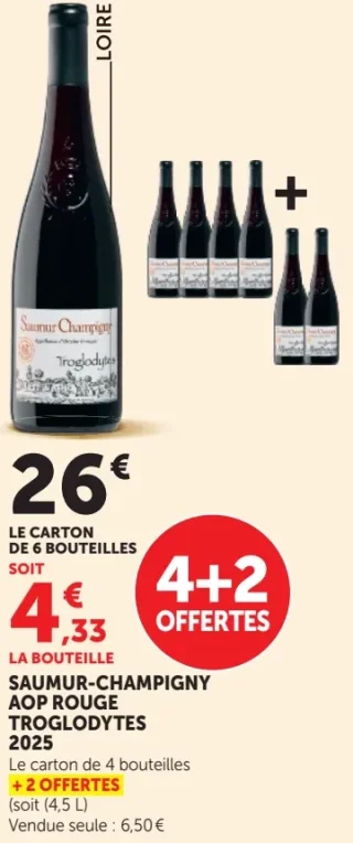 Vin rouge Saumur-Champigny AOP Troglodytes 2025