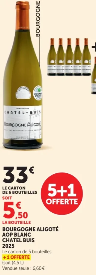 Bourgogne Aligoté AOP Blanc Chatel Buis 2025