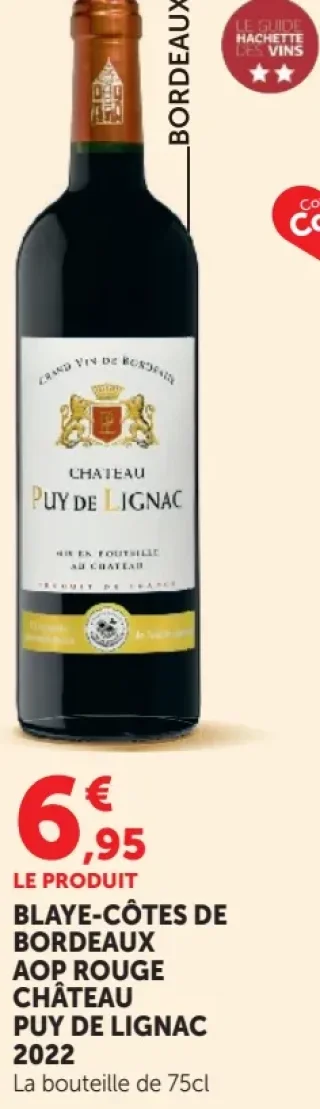 BLAYE-CÔTES DE BORDEAUX AOP ROUGE CHÂTEAU PUY DE LIGNAC 2022