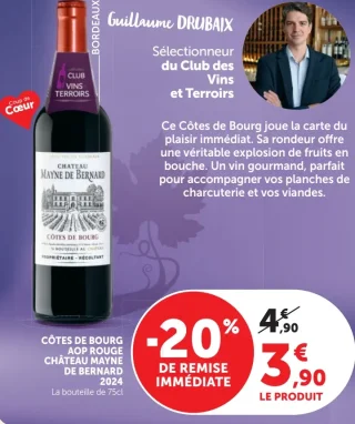 CÔTES DE BOURG AOP ROUGE CHÂTEAU MAYNE DE BERNARD 2024