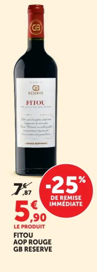 FITOU AOP ROUGE GB RESERVE