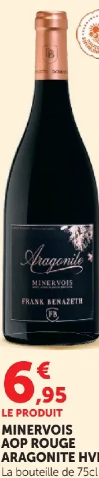 MINERVOIS AOP ROUGE ARAGONITE HVE