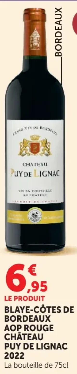 Blaye-Côtes de Bordeaux AOP Rouge Château Puy de Lignac