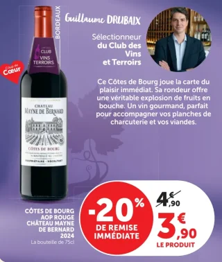 Côtes de Bourg AOP Rouge Château Mayne de Bernard