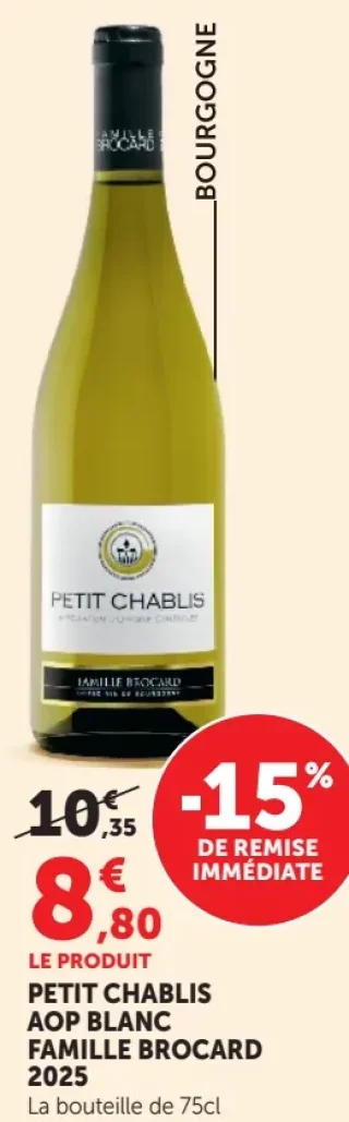 Famille Brocard Petit Chablis AOP Blanc 2025