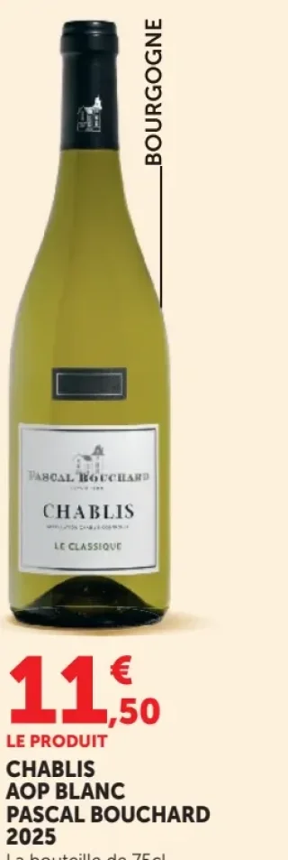 Pascal Bouchard Chablis AOP Blanc 2025