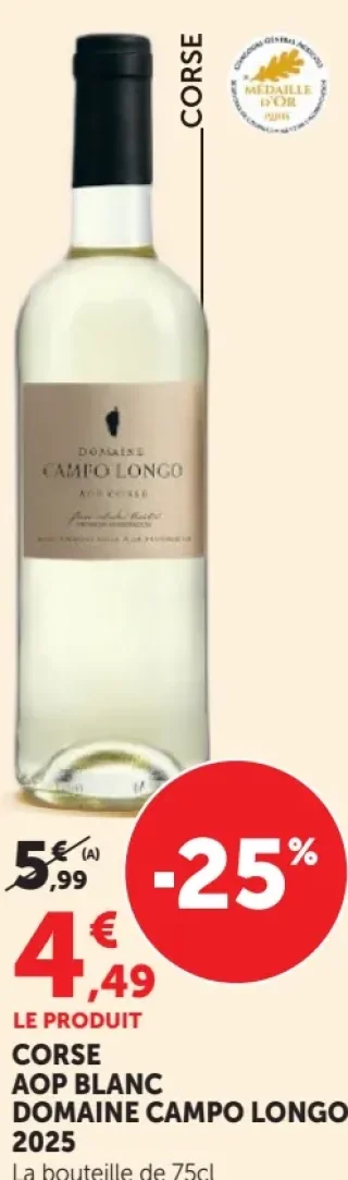 Domaine Campo Longo Corse AOP Blanc 2025