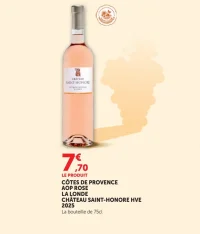 Côtes de Provence AOP Rosé La Londe Château Saint-Honoré HVE 2025