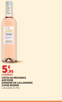 Côtes de Provence AOP Rosé Domaine de l'Allemande Cuvée Noémie