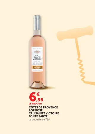 Vin rosé Cru Sainte Victoire Fonte Sante Côtes de Provence AOP