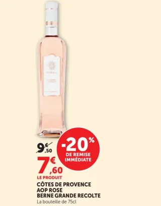 Vin rosé Berne Grande Récolte Côtes de Provence AOP