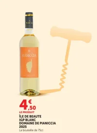 Île de Beauté IGP Blanc Domaine de Pianiccia 2025