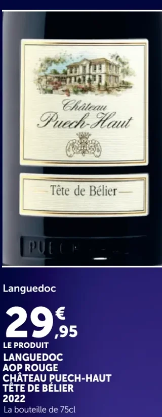 Château Puech-Haut Tête de Bélier Languedoc AOP Rouge