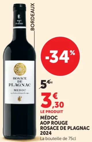 Médoc AOP Rouge Rosace de Plagnac