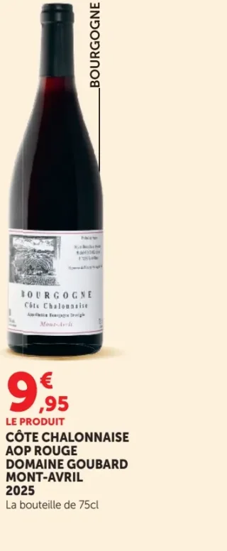 CÔTE CHALONNAISE AOP ROUGE DOMAINE GOUBARD MONT-AVRIL 2025
