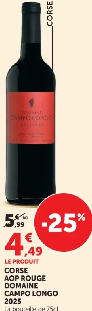 Corse AOP Rouge Domaine Campo Longo 2025