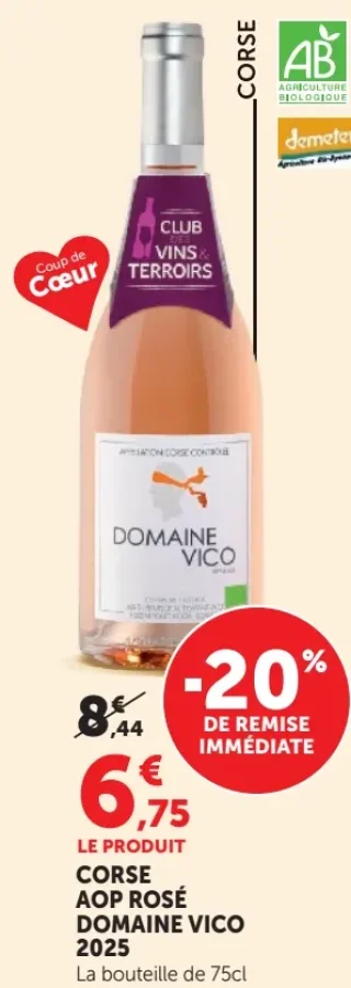 Domaine Vico Corse AOP Rosé 2025