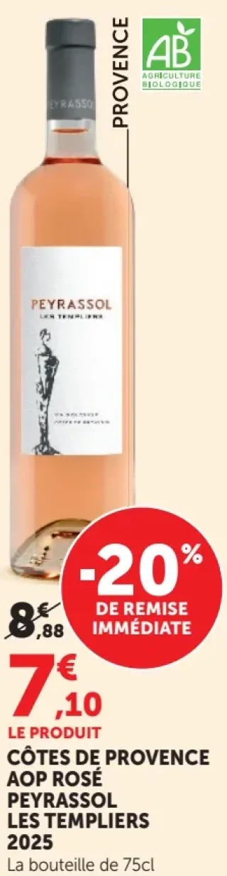 Peyrassol Les Templiers Côtes de Provence AOP Rosé 2025