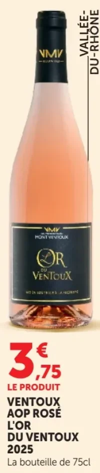 Ventoux AOP Rosé L'Or du Ventoux 2025