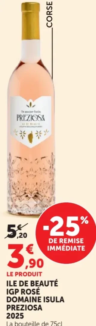 Domaine Isula Preziosa Ile de Beauté IGP Rosé 2025