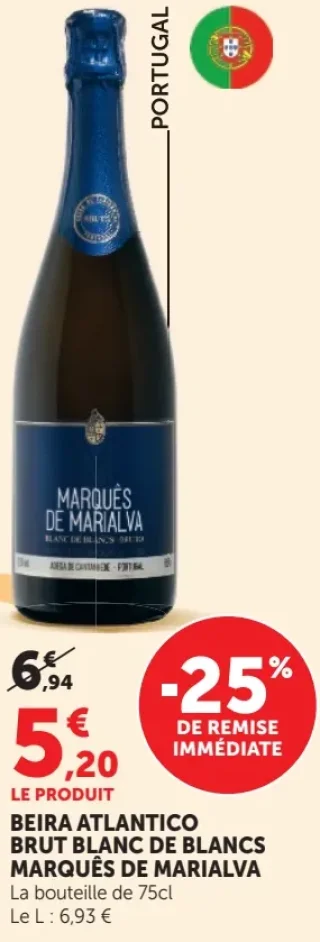Beira Atlantico Brut Blanc de Blancs Marquês de Marialva
