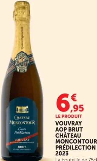VOUVRAY AOP BRUT CHÂTEAU MONCONTOUR PRÉDILECTION 2023