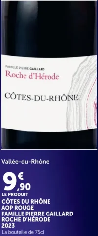 Côtes-du-Rhône AOP Rouge FAMILLE PIERRE GAILLARD Roche d'Hérode 2023