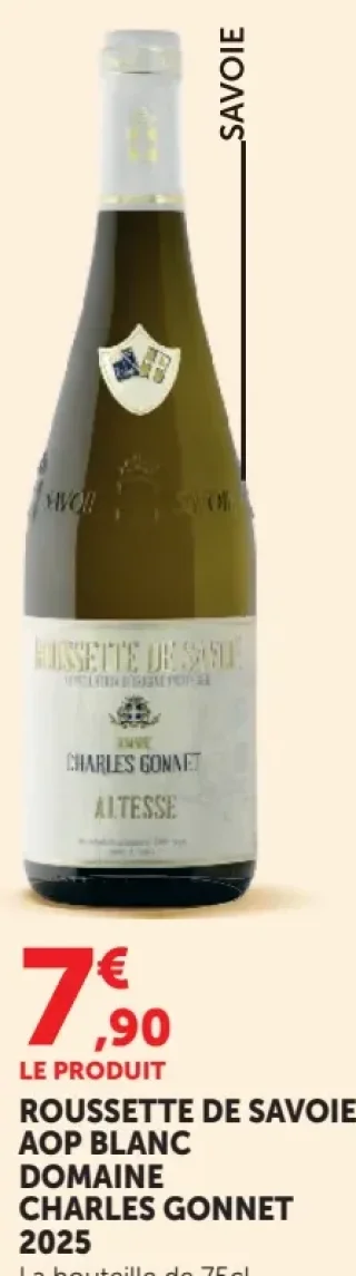 ROUSSETTE DE SAVOIE AOP BLANC DOMAINE CHARLES GONNET 2025