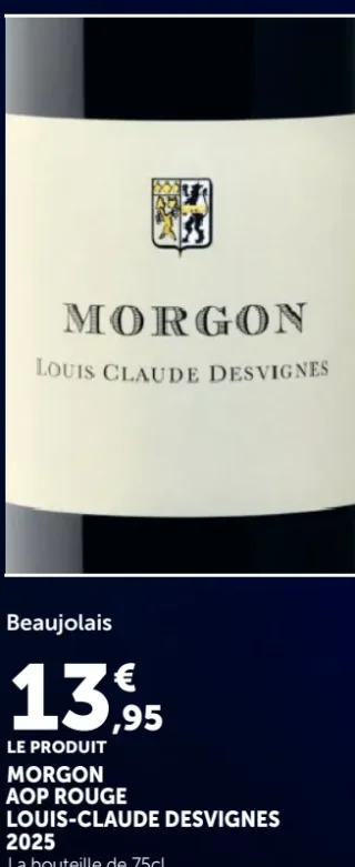 Morgon AOP Rouge Louis-Claude Desvignes 2025 Beaujolais